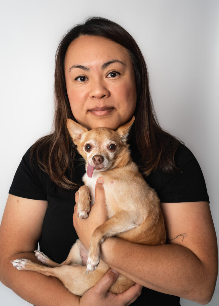 Professional photos with your dog capturing the special bond between pets and their families in San Diego