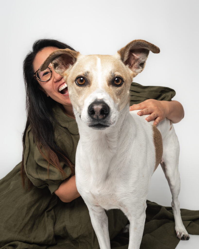 Family photos with dogs at Eleven Paws Photography, a professional San Diego pet photography studio